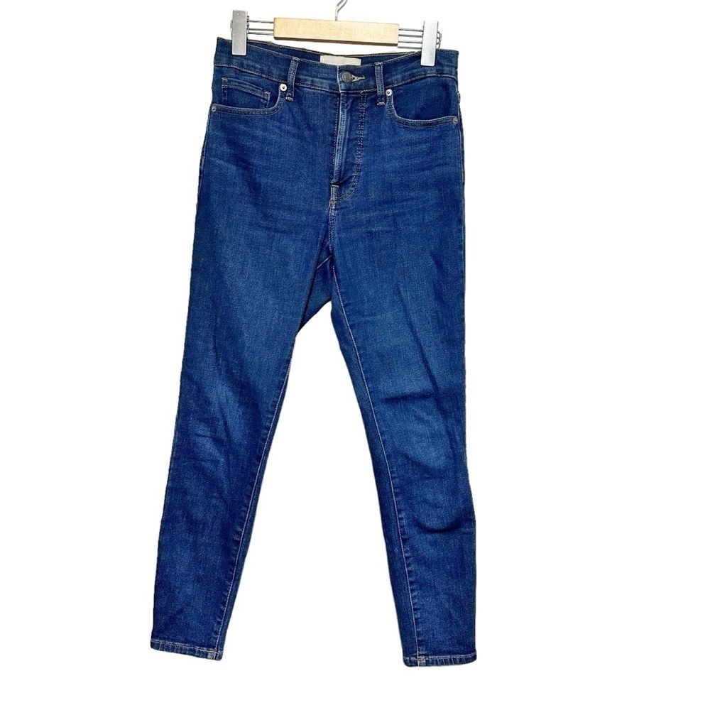 Everlane Medium Wash Zipper Fly High Rise Skinny Jeans Size 27 Ankle